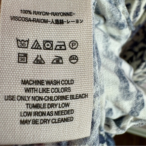 NEW Free People Beach Day Halter Mini Dress XS Blue White - Picture 9 of 9